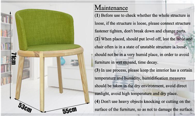 Silla de comedor de madera más reciente de múltiples colores