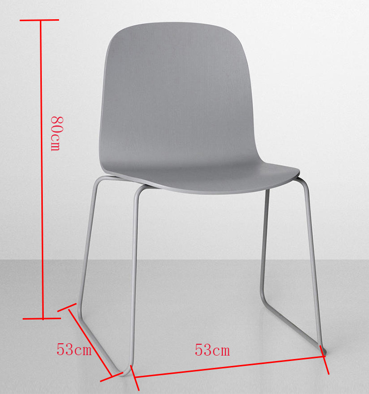 Cenar marco de metal de asiento de tela con patas cromadas Silla de restaurante