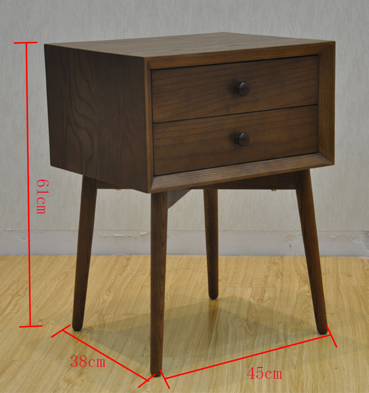 2019 nuevos muebles de madera modernos dos cajones carbinet