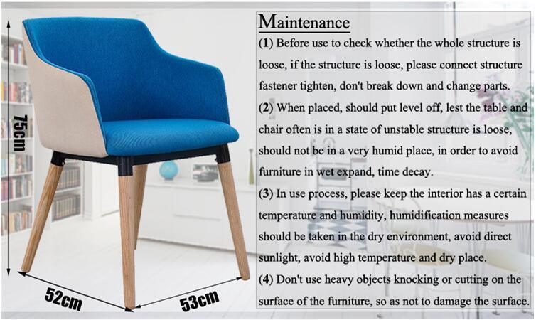 Mezclar el color moderno fresno sólido muebles de madera con brazos.