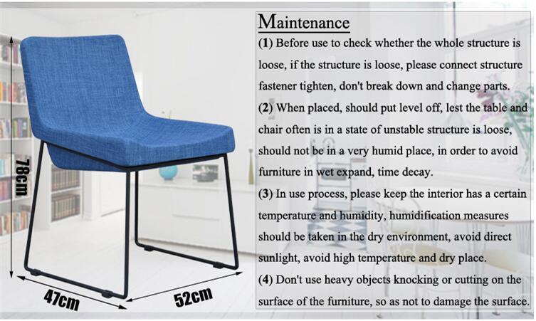 Marco de la pierna de Chrome 2016 Muebles de sala de estar sencillos coloridos para la venta