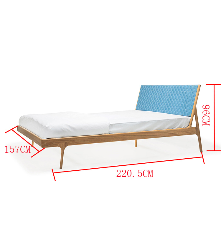 2018 King Tama&ntilde;o Dormitorio de madera Muebles de cama doble cama