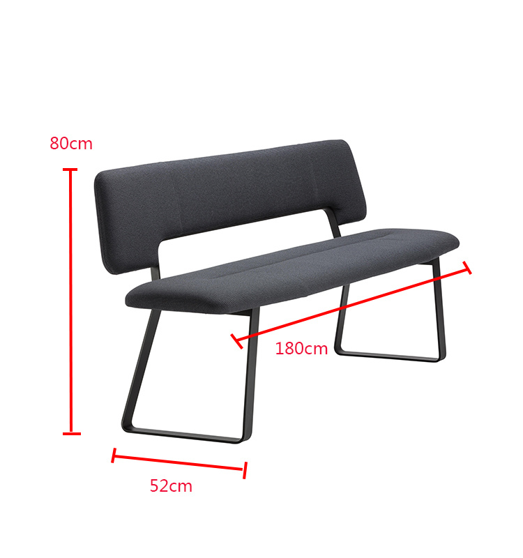 Dise&ntilde;o de moda Metal Pierna suave Coj&iacute;n Muebles Silla de hotel Bancos