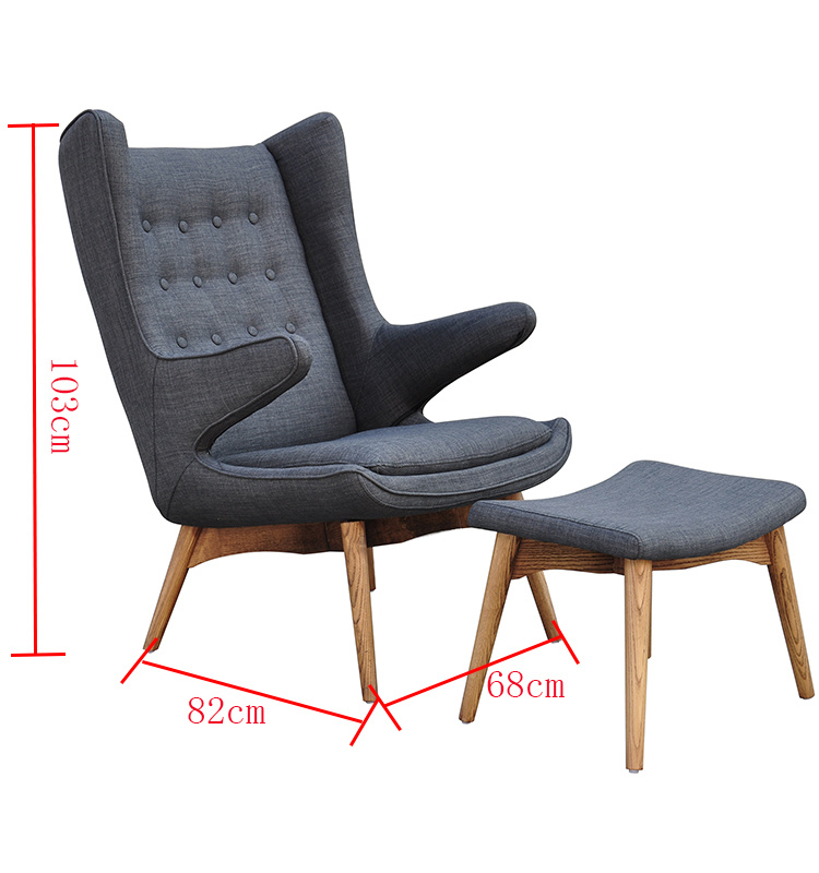 2019 Ocio Muebles de madera High Back Sill&oacute;n de hotel