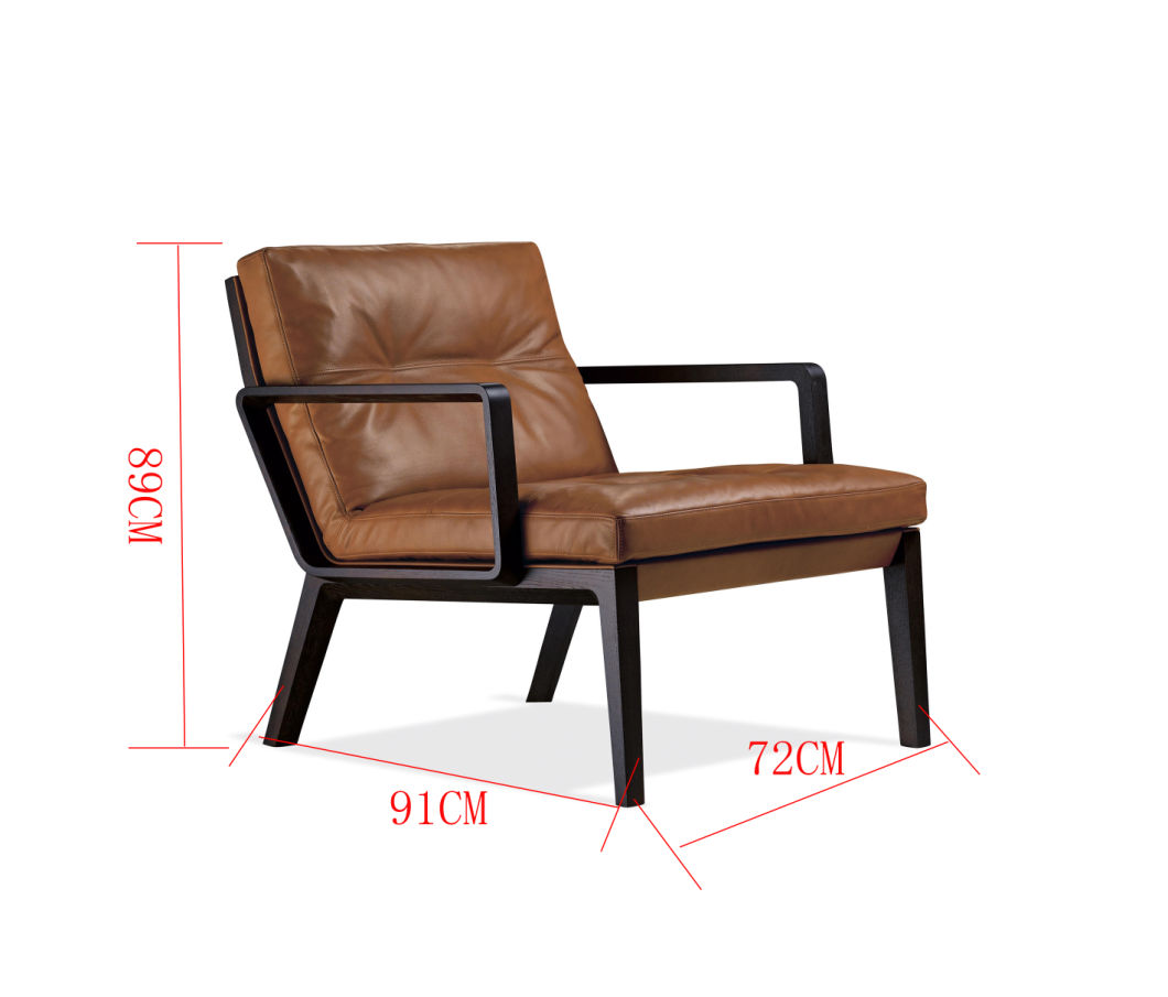 2019 PU de madera cuero c&oacute;modo sill&oacute;n de hotel