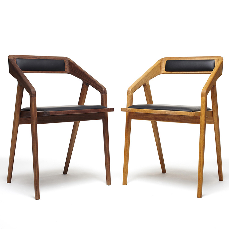 Silla de comedor de madera de madera de madera cl&aacute;sica moderna