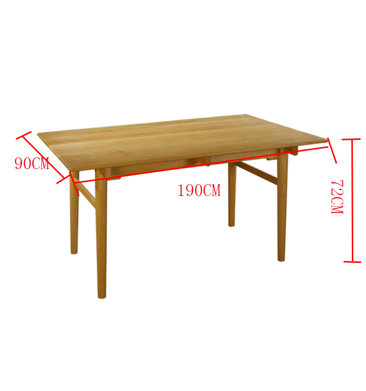 2019 Mobiliario de madera moderno Mesa de comedor
