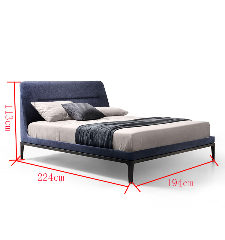2019 moderno dormitorio de madera muebles king size cama