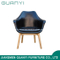 2018 Leisure Wooden Leg Genuine Leather Dining Living Room Chair