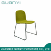 Dining Fabric Seat Metal Frame with Chromed Legs Restaurant Chair
