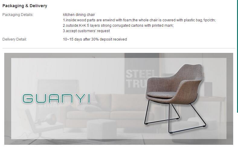 Silla de comedor de madera s&oacute;lida