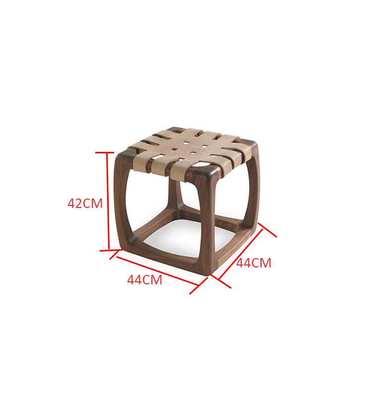 Muebles cuadrados de moda Muebles de madera Taburete de sala de estar