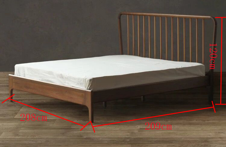 Muebles modernos de dormitorio de madera Muebles de cama king size cama doble