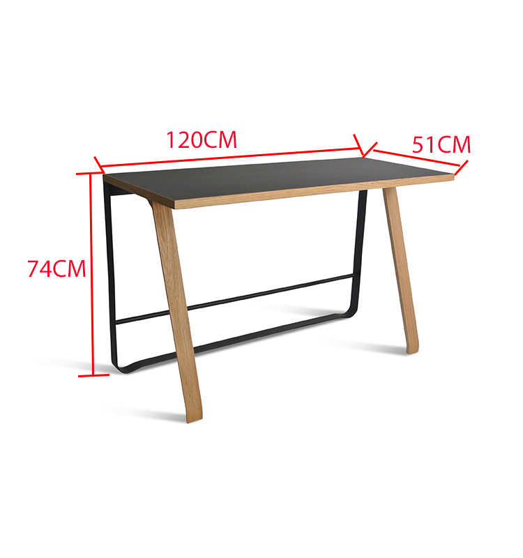 Mesa de estudio de la oficina del hogar de la computadora port&aacute;til de la escritura de madera