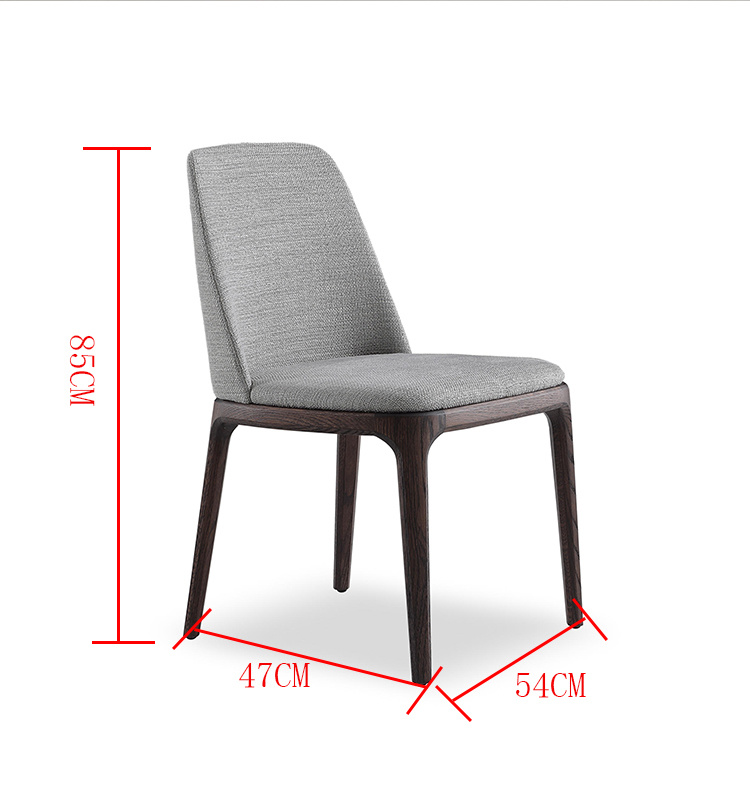 2018 New Solind Ash Wood Restaurant Muebles Moda Moda Silla de comedor