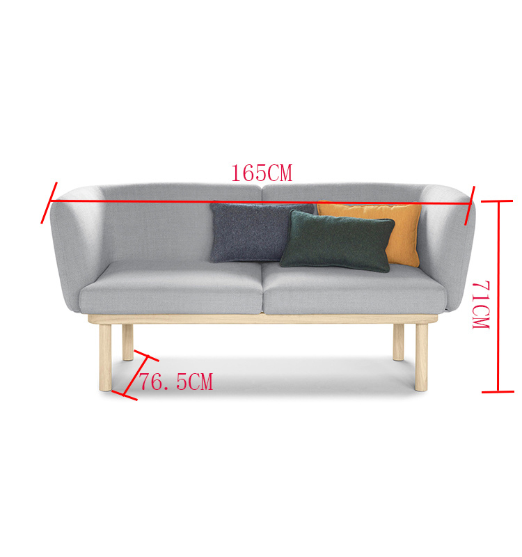 2019 Moderno Dos asiento Movecedor de madera Sof&aacute;