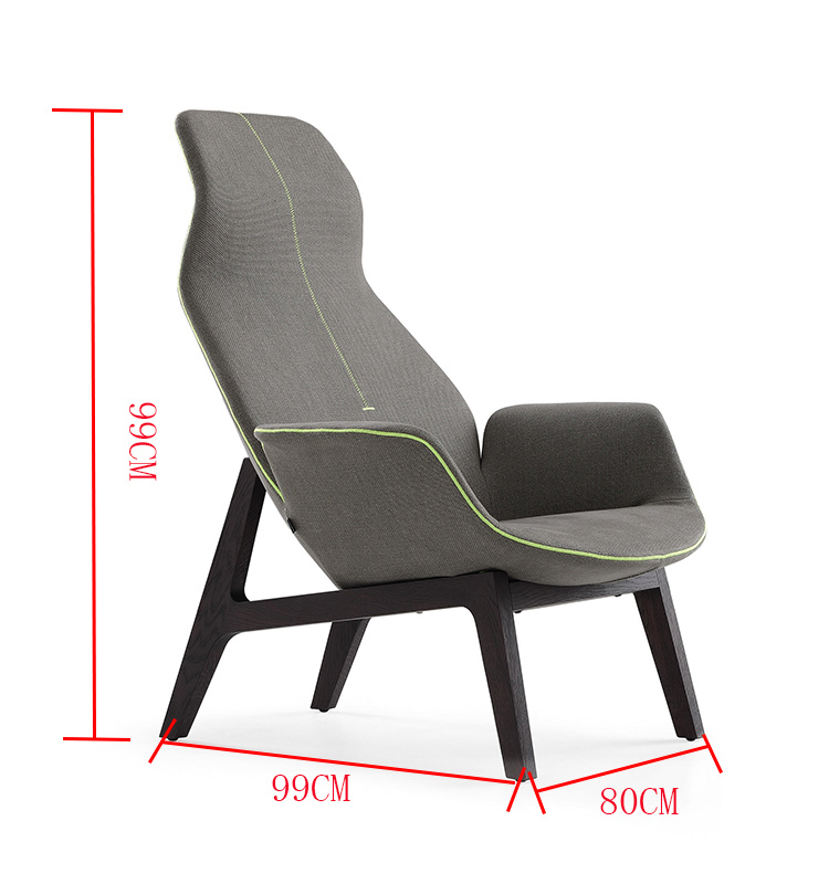 Muebles de madera modernos 2019 Silla de ocio con taburetes.