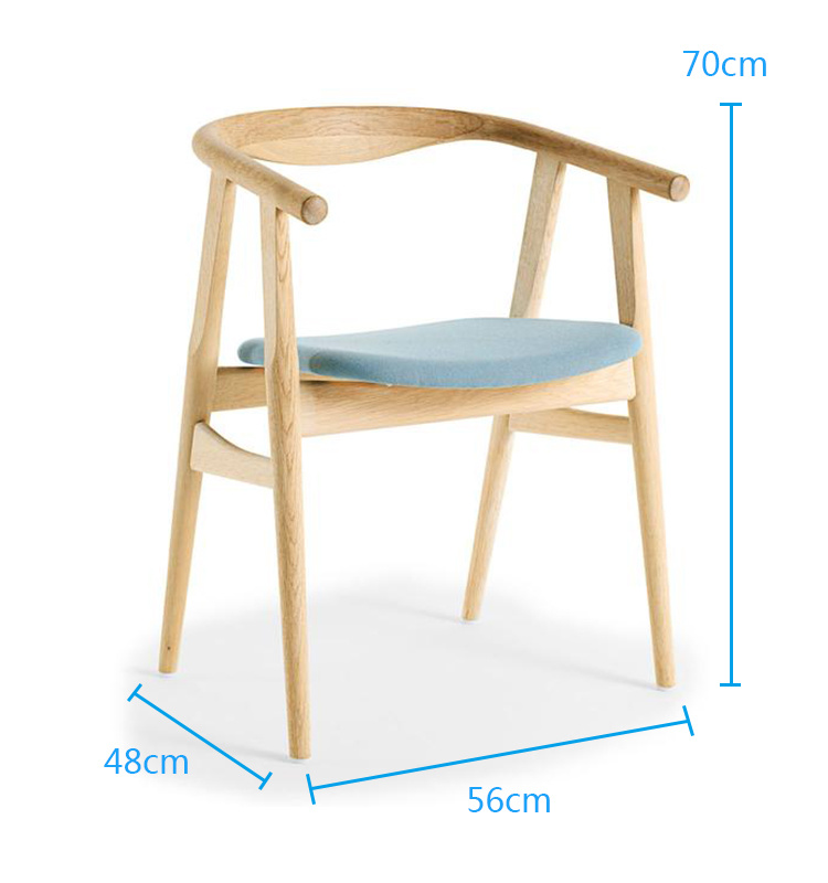 Silla de comedor de muebles de madera maciza de estilo cl&aacute;sico &uacute;nico