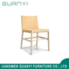 Modern New Arrival Wooden PU Grid Seat Hotel Dining Chair