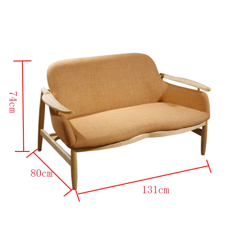 2019 Muebles de madera modernos Dos asientos Sala de estar Sof&aacute;