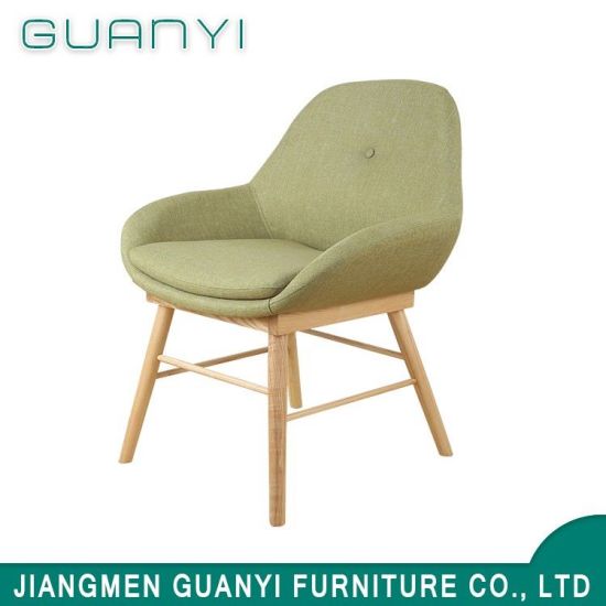Wooden Legs Fabric Seat Dining Chair for Restaurant