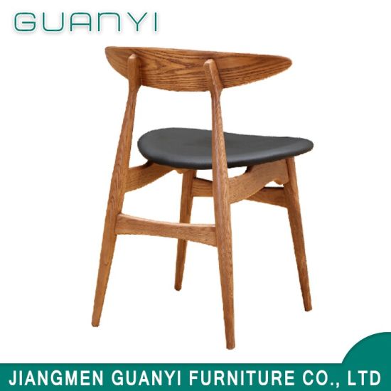 Popular High Chinese Wood Restaurant Leisure Dining Chair