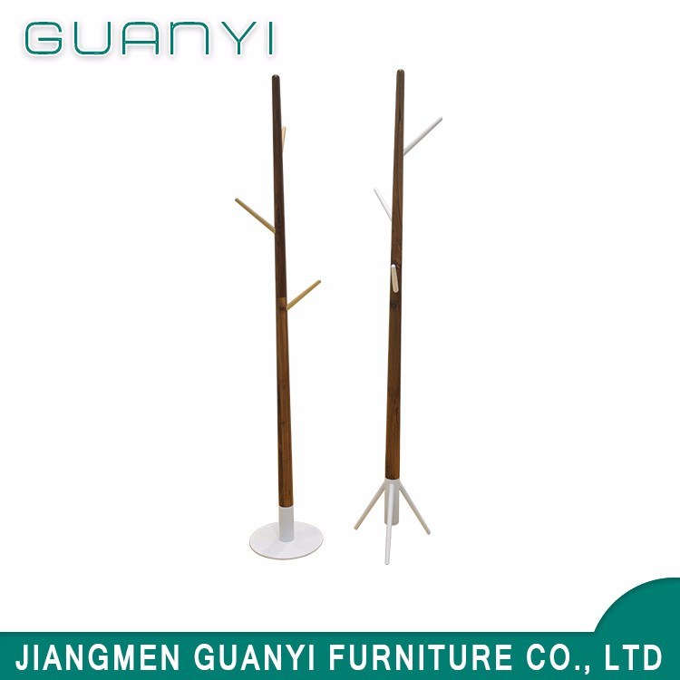 Percha de soporte de tela de madera de lujo antiguo