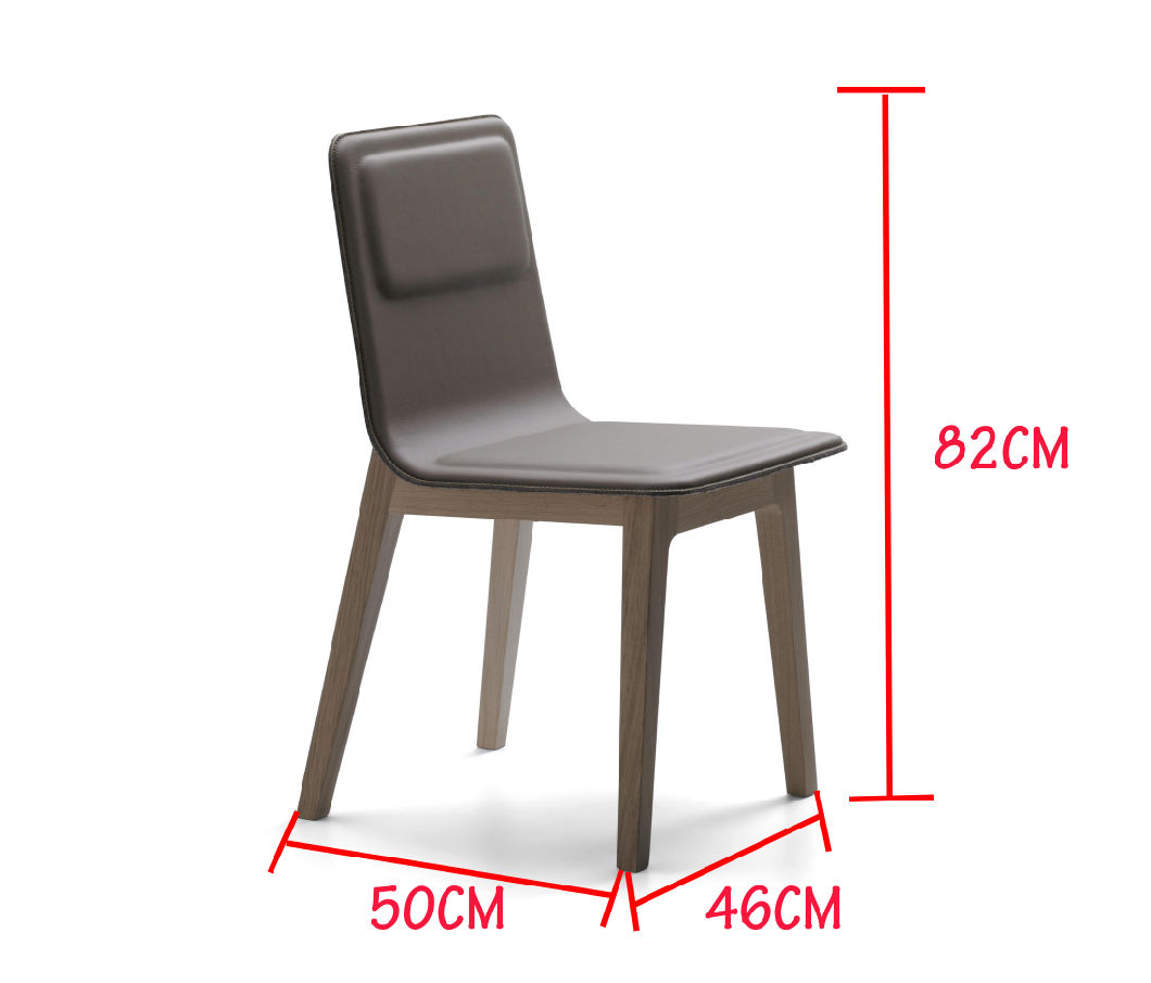 Silla de comedor de muebles de madera simple de madera