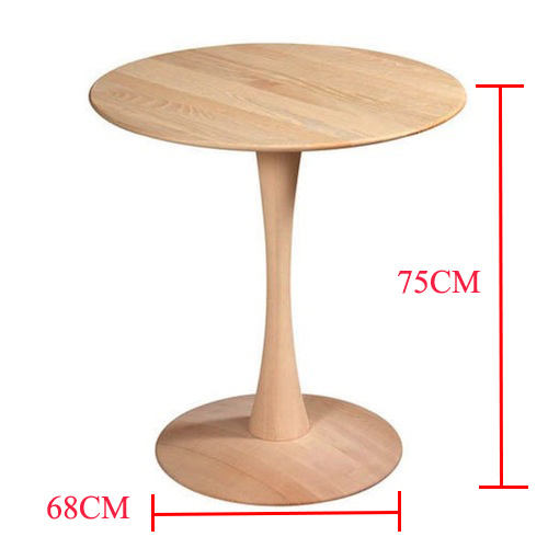 Mesa de centro de madera de ceniza maciza natural moderna 2019