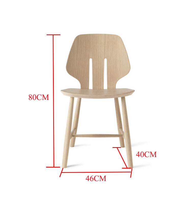Muebles de madera moderna Muebles de restaurante Nordic silla de comedor