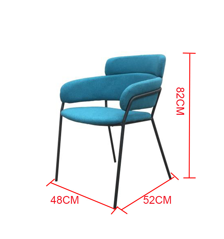 2019 Modern Metal Ocio Muebles de comedor Silla Restaurante