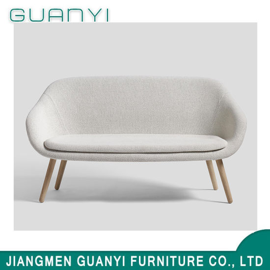 Simpe Wooden Hotel Furniture Two Loveseat Sofa
