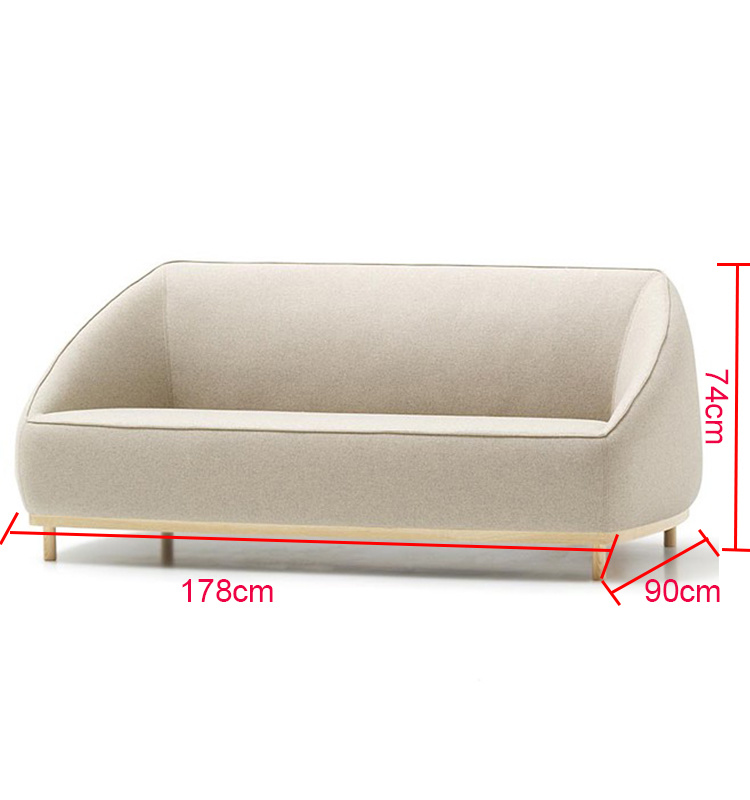 2019 Modern Wood Furnirure Hotel Dos asientos Sof&aacute;