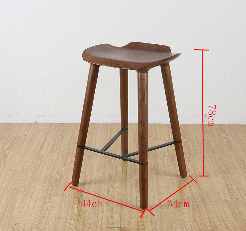 2019 Moderno Restaurante Muebles de madera Bar Taburete