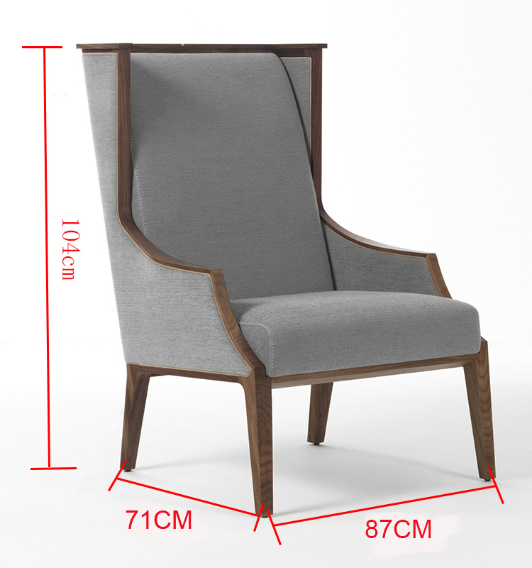 2019 Sill&oacute;n de ocio de madera alto de madera