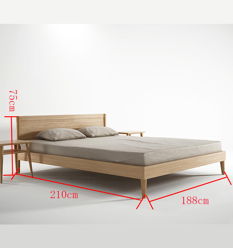 2019 Muebles de dormitorio de madera King tama&ntilde;o queen cama doble