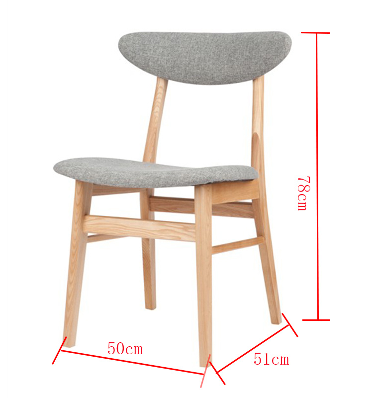 Silla de comedor de asiento de dise&ntilde;o de madera de ocio 2018