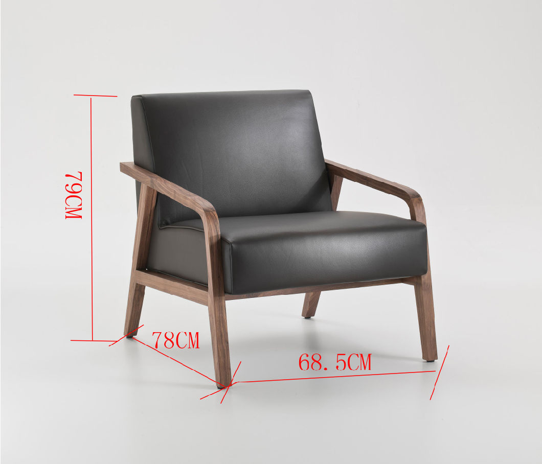 2018 Solid Ash Wood con sill&oacute;n de asiento de espuma de cuero PU