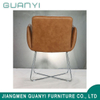 Modern Leisure PU Leather Seat Chormed Legs Chair Household Furniture