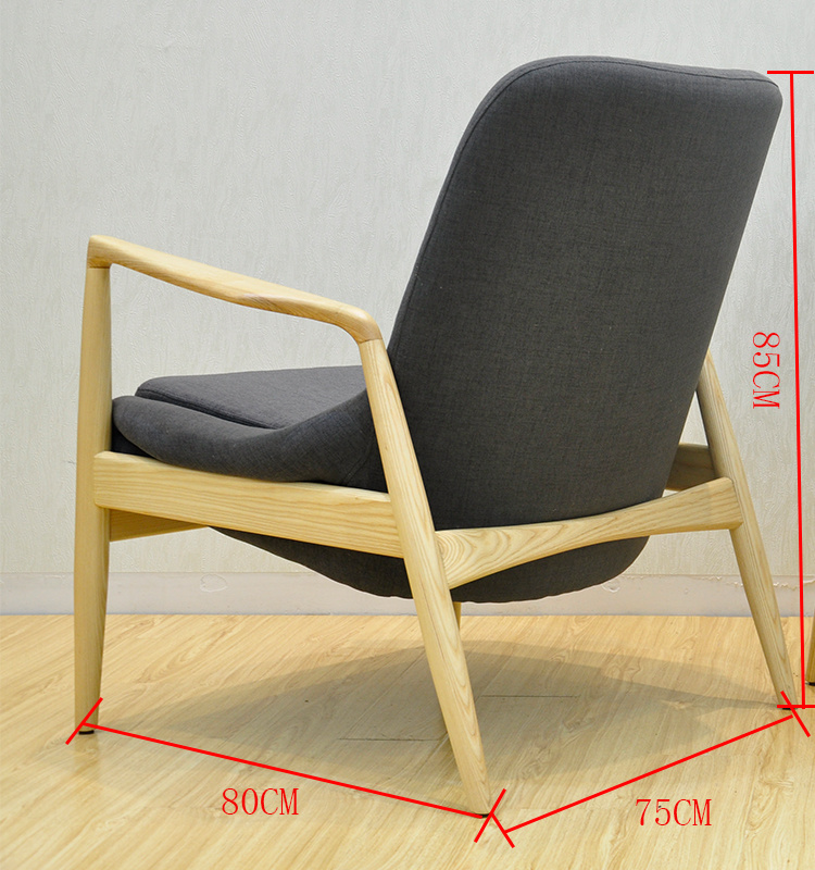 Pierna de madera maciza Bent tela de madera Sill&oacute;n de asiento Muebles de la casa