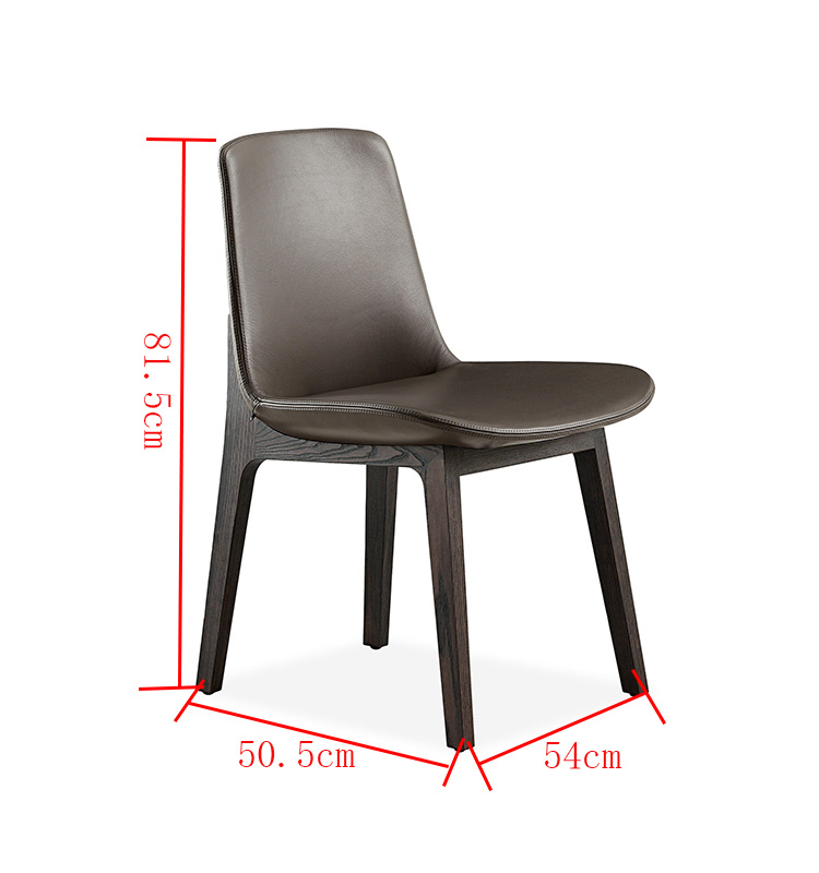 2019 de madera de madera de PU de cuero sets silla de comedor