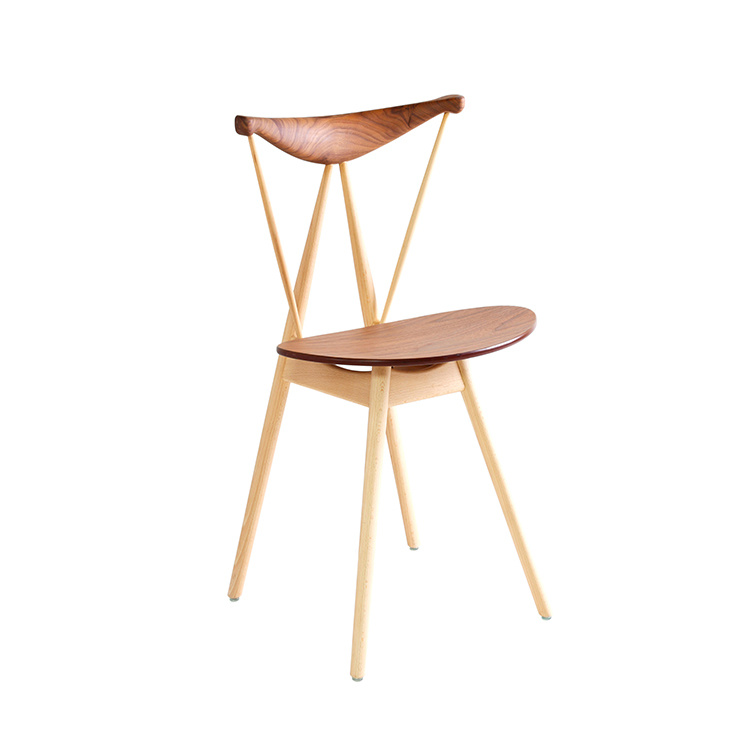 2019 nuevo precio de f&aacute;brica Silla de comedor de madera simple