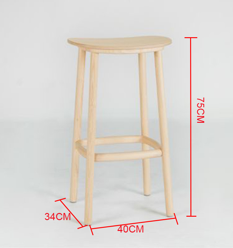 2019 Muebles de madera modernos Restaurante Bat Taburete