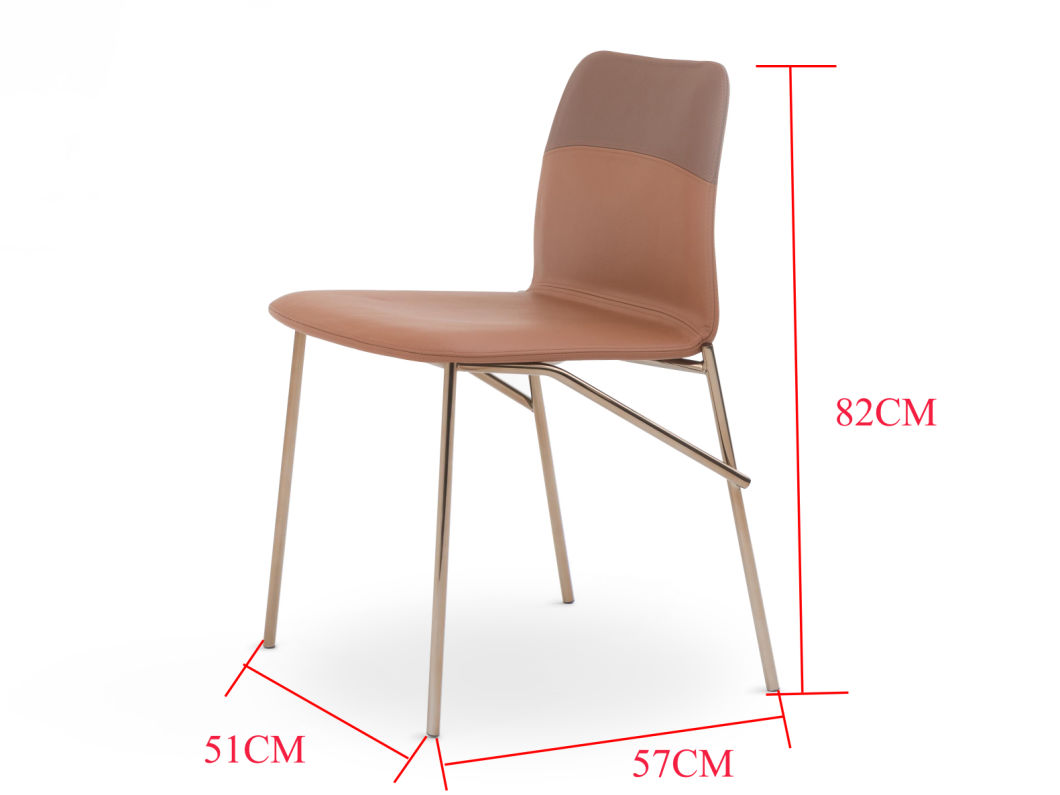 Silla de comedor de ocio chapado en oro met&aacute;lico 2019