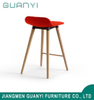 Morden Design Contracted Fabric Seat Wooden Furniture Bar Stools