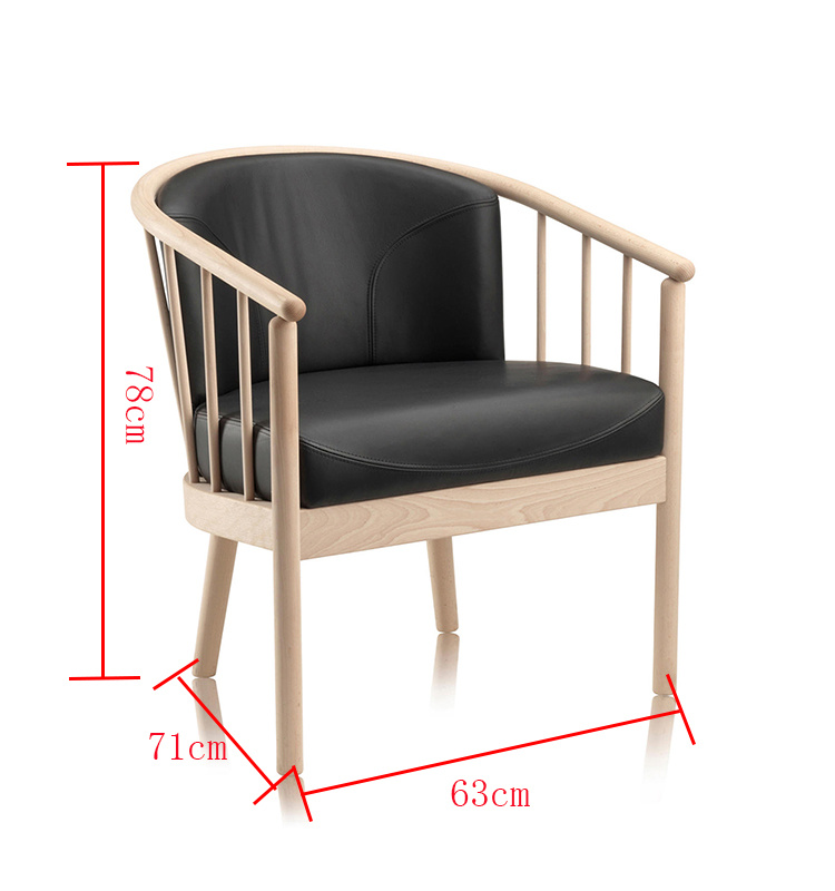 2019 PU de madera cuero muebles de lujo Sill&oacute;n de ocio