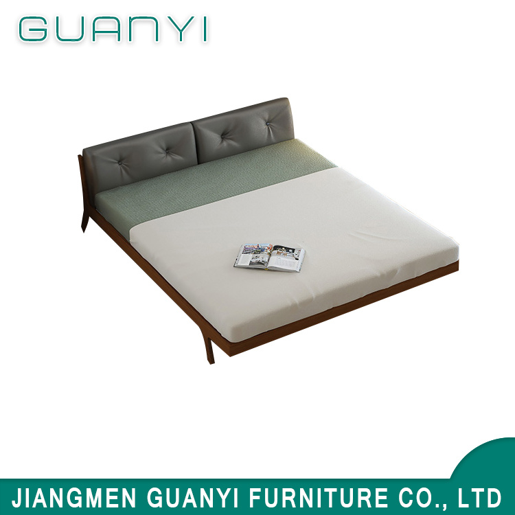 Cama de muebles de dormitorio Cama de madera maciza Muebles de madera maciza