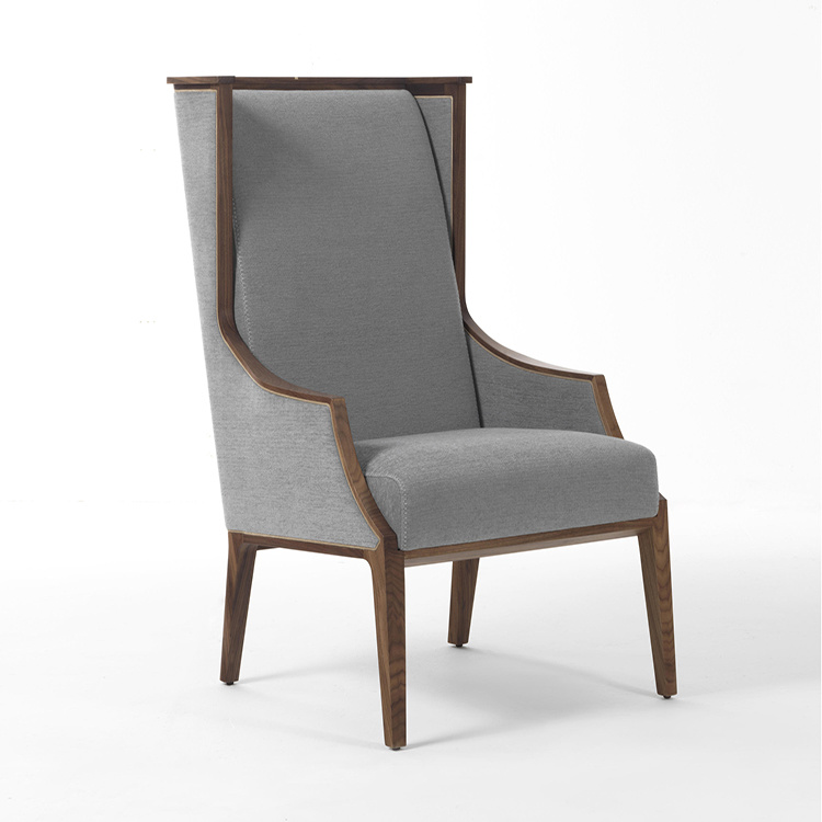 Mueble de madera del sill&oacute;n del hotel del hotel de la tela del marco de madera