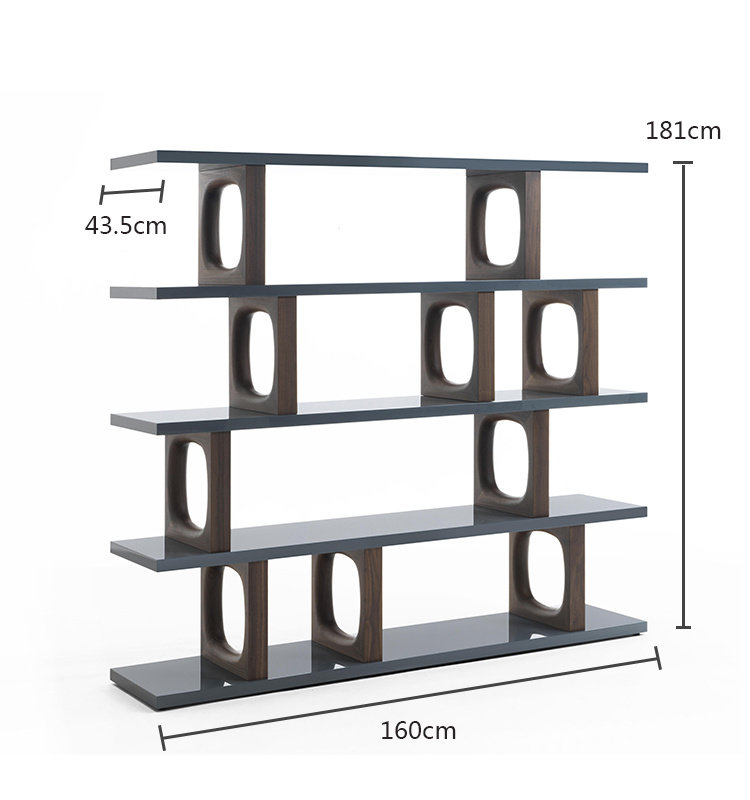 Biblioteca de gabinete de muebles de madera de soporte de madera