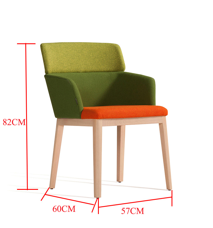 NUEVO Ocio High High Tallado Caf&eacute; Sill&oacute;n de tela de oficina